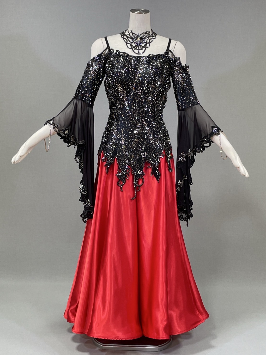 ラテンドレスNo.6093[L] - 社交ダンスのドレス・衣装レンタル